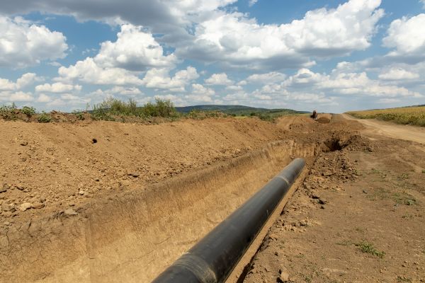 Gas Line Trenching in Waynesville