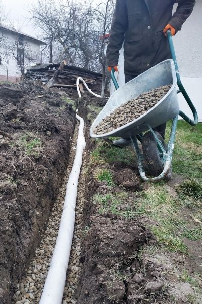 Drain Trenching in Waynesville