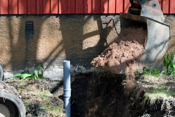 Sewer Line Digging in Waynesville