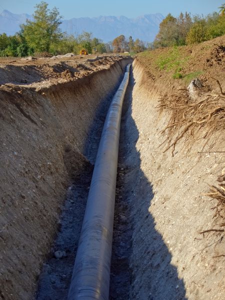 Gas Pipe Trenching in Waynesville