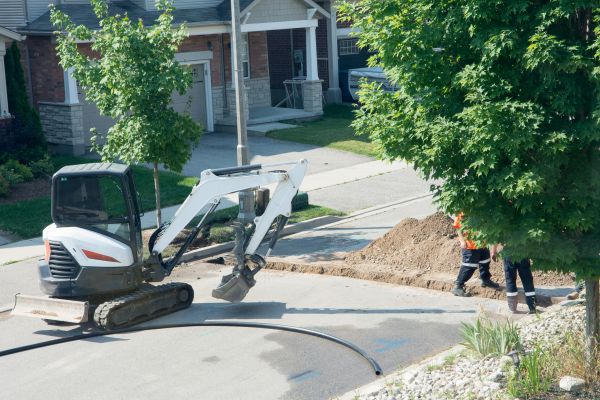 Electrical Line Trenching in Waynesville