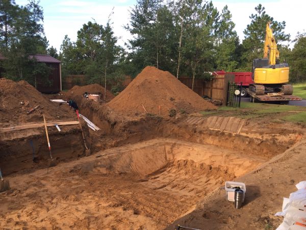 Pool Site Excavation in Waynesville